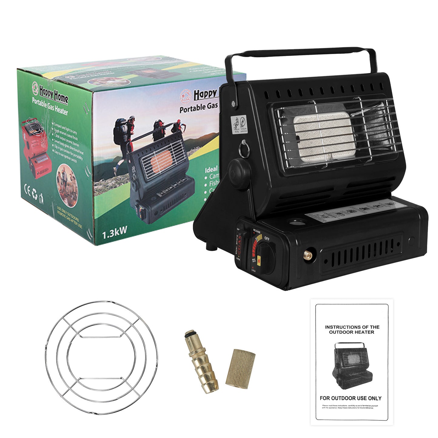 Portable Butane Gas Heater Cooker Camping Tent Outdoor Hiking Camper Survival AU