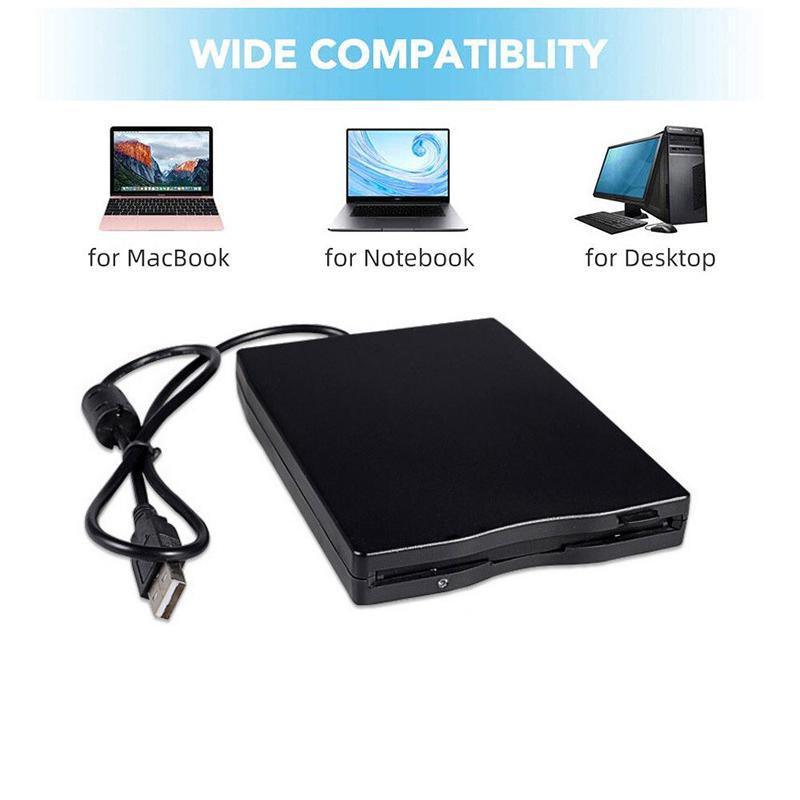 External USB 3.5" Floppy Drive for Windows & Mac - Retro Data Access
