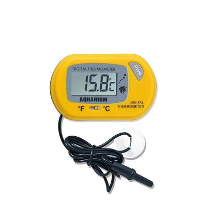 Aquarium Thermometer LCD Digital Aquarium Fish Tank Water Temperature Marine - Yellow