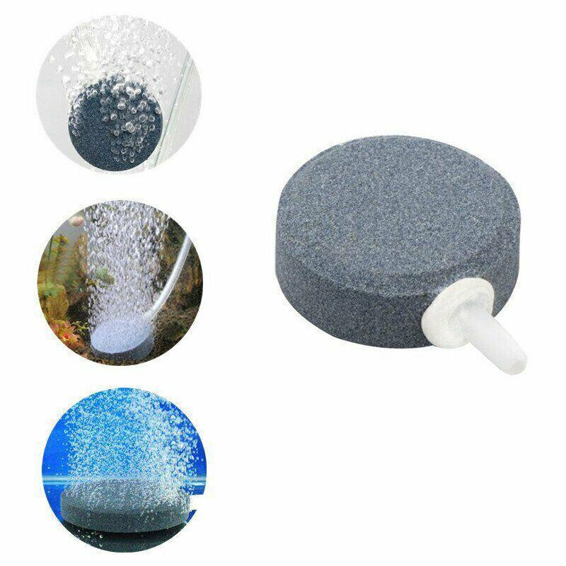 Round Air Stone Disk Bubble Diffuser Airstone Hydroponics Aquarium Fish Tank - 6cm
