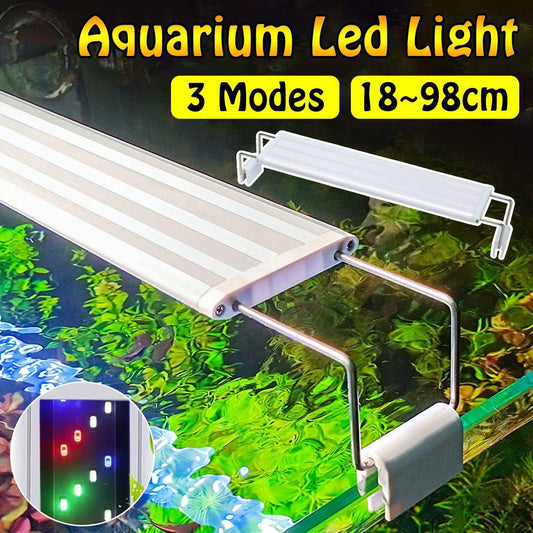 LED Colour Changing Aquarium Light Fish Tank Water Bracket Lamp Clip - 18cm