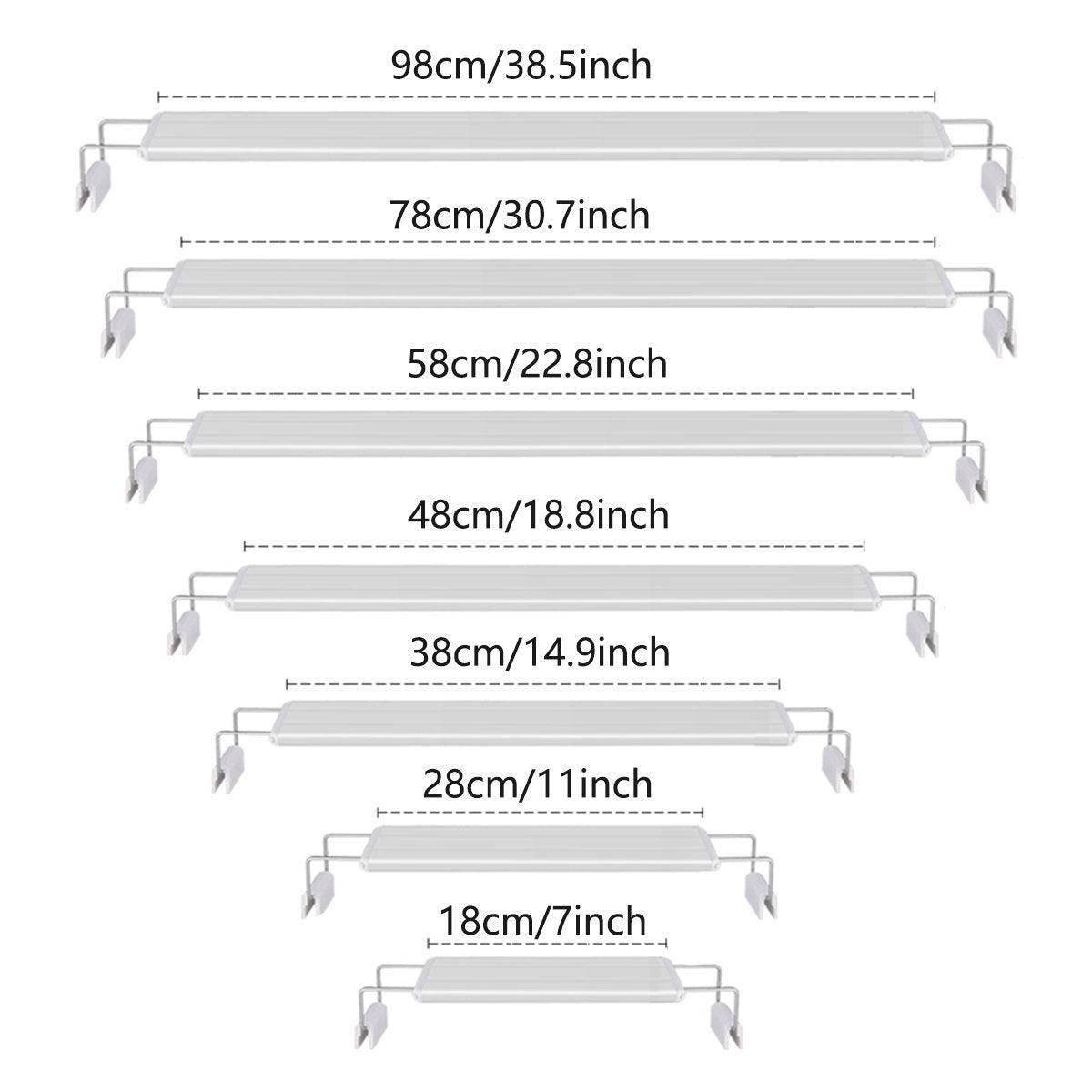 LED Colour Changing Aquarium Light Fish Tank Water Bracket Lamp Clip - 18cm