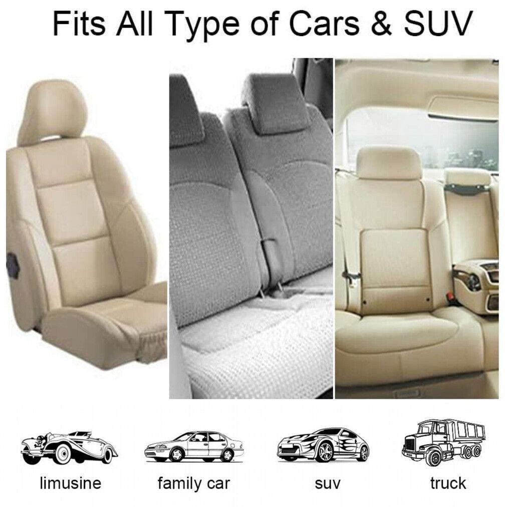 Adjustable Pet Harness Lead for Car Travel with Clip Attachment Nylon Restraint Strap - Red