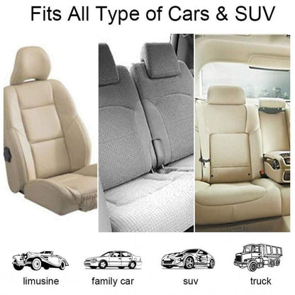 Adjustable Pet Harness Lead for Car Travel with Clip Attachment Nylon Restraint Strap - Red