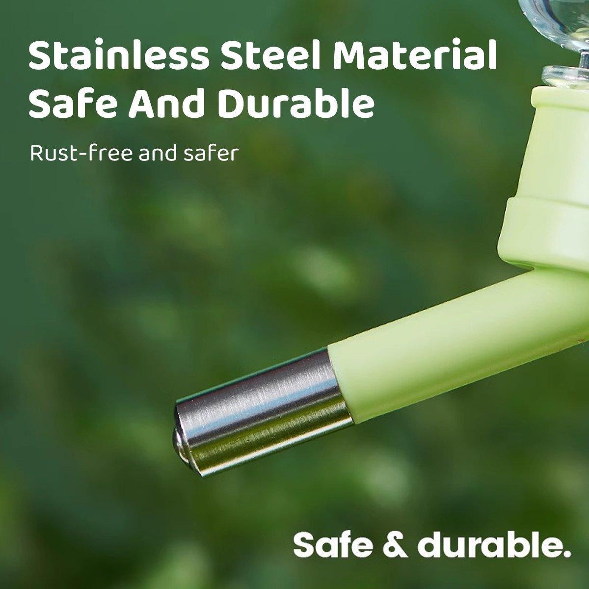 Pet Water Bottle for Hamster Guinea Pig Rabbit Vacuum Drinking Feeder Kettle - 80ml-Yellow