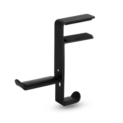 Metal Earphone Headset Desks Display Stand Hanger Holder Headphone Bracket Hook - Black