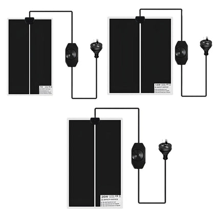 Electric Warming Pad for Reptile Habitat Support Suitable for Crab Frog Lizard Tanks - 7W