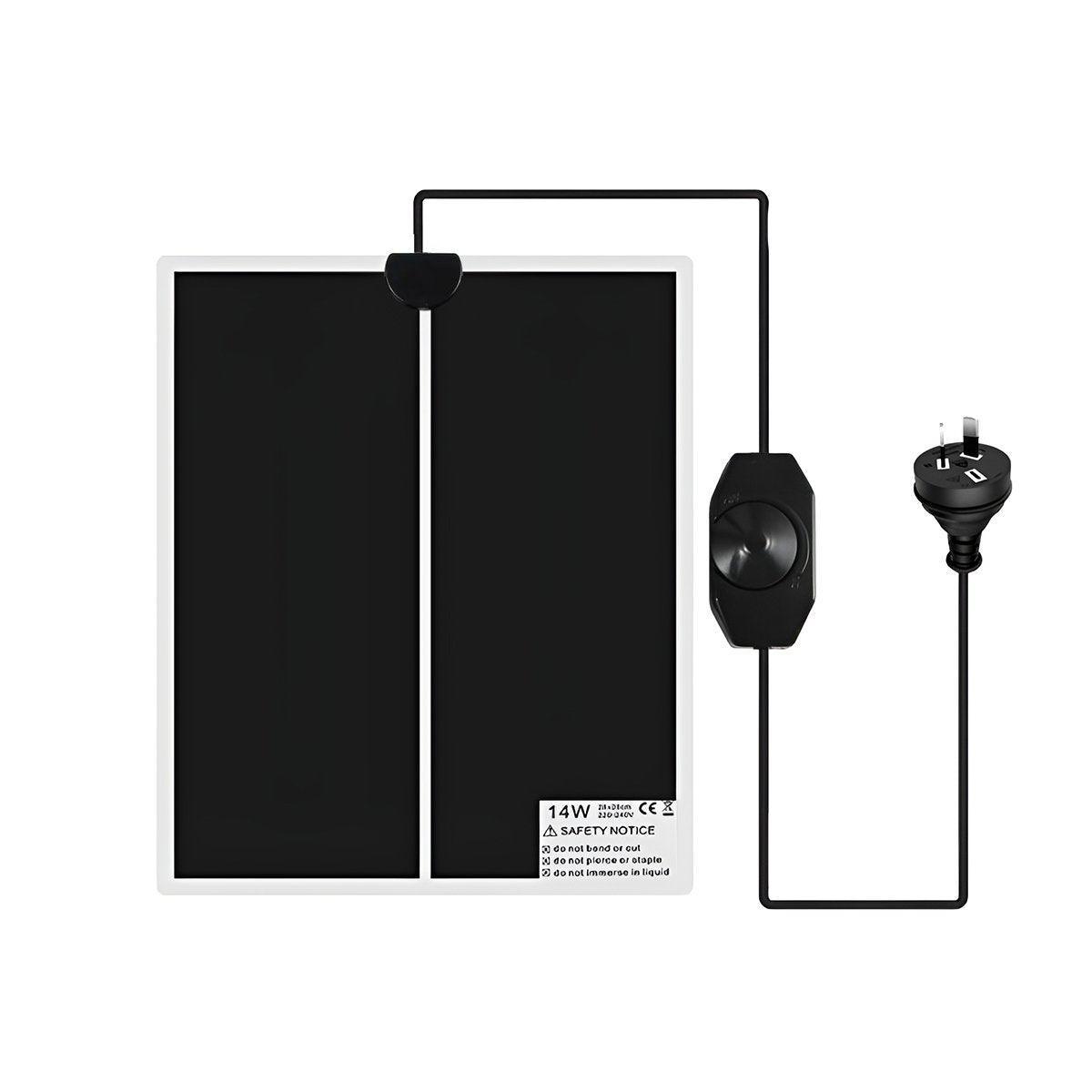 Electric Warming Pad for Reptile Habitat Support Suitable for Crab Frog Lizard Tanks - 7W