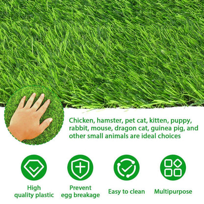 Washable Chicken Nesting Pad Egg Nest Grass Mat forLaying Boxes Hen House - 2PCS