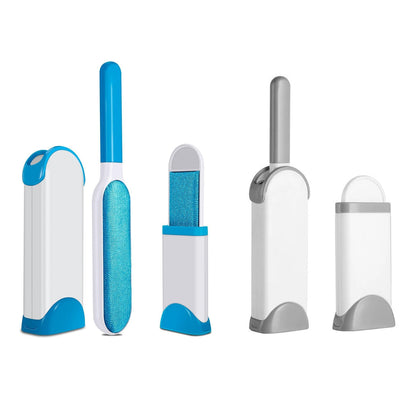 Pet Hair Remover Brush Reusable Static Lint Cleaner Clothes Carpet Sofa Bedding - Grey