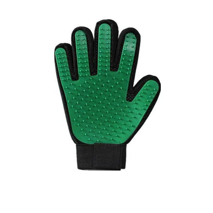 Pet Dog Cat Massage Hair Removal Grooming Comb Touch Cleaning Brush Magic Glove - Blue Right Hand