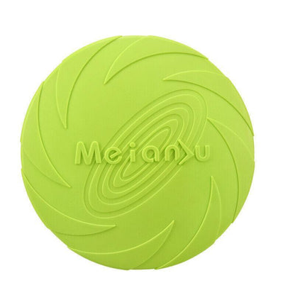 Frisbee Toy for Dogs Outdoor Fetch Training Soft Rubber Pet Flying Disc 18cm - Red