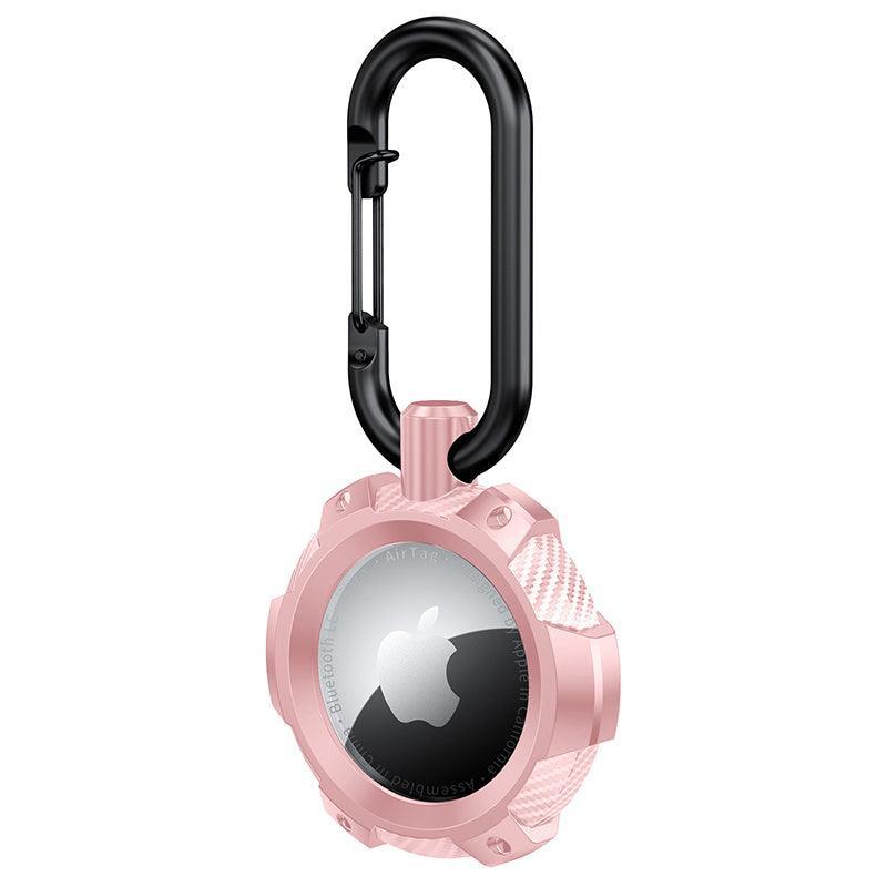 For Apple Airtag Armor Silicone Shockproof Protective Case Air Tag Cover Holder - Black