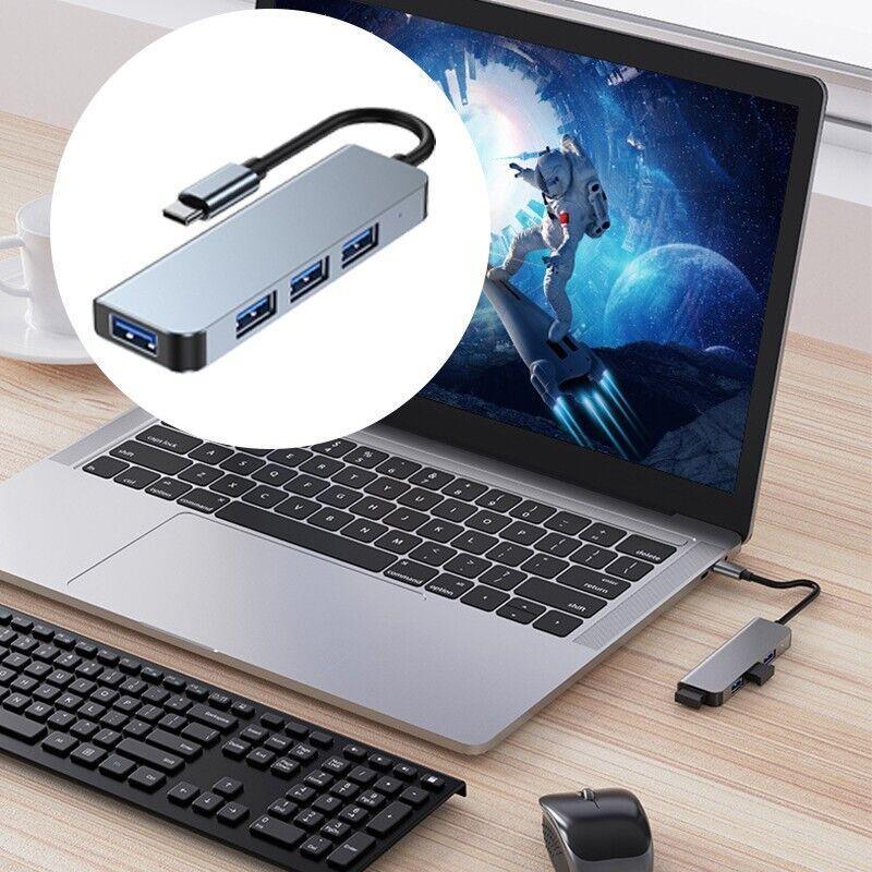 8/6/4-In-1 Usb-C Hub Adapter Type-C Hub Hdmi For Macbook Pro/Air Ipad Pro Laptop - 8-IN-1
