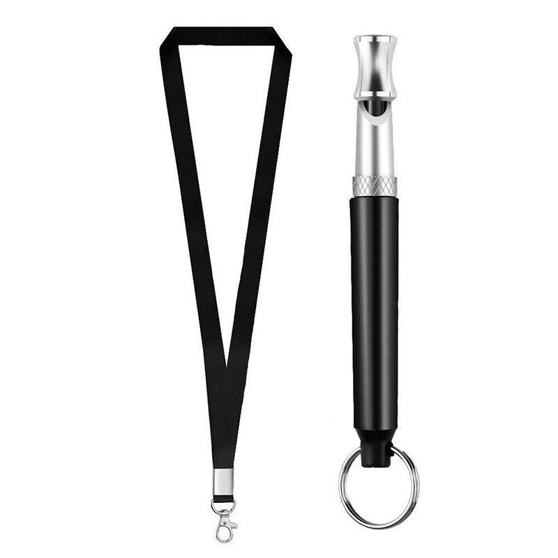 Adjustable Ultrasonic Dog Training Whistle with Keychain Cover for Bark Control