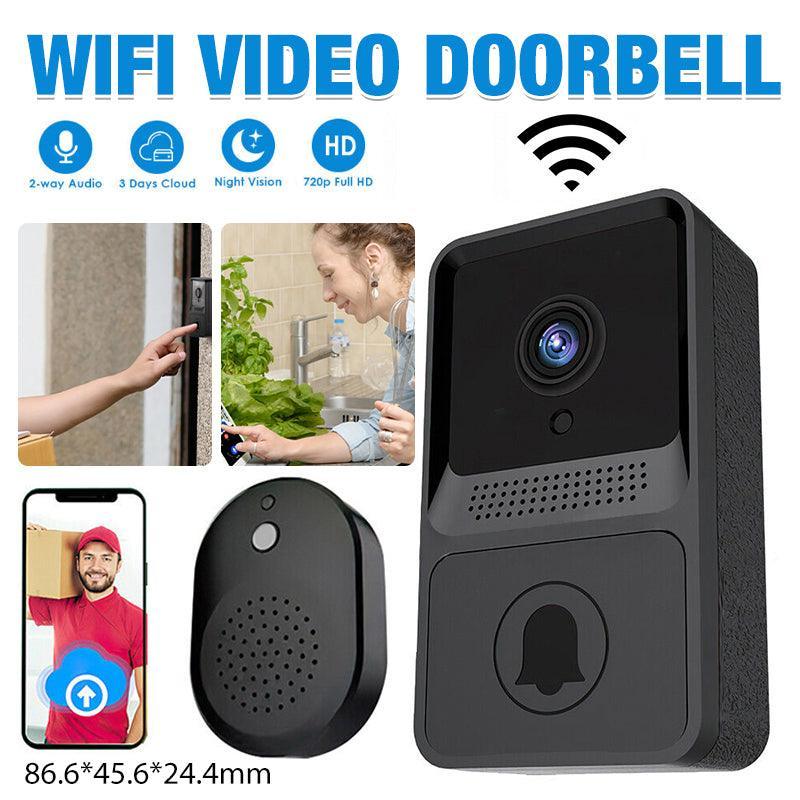 Wireless WiFi Video Doorbell Smart Phone Door Ring Intercom Camera Security Bell