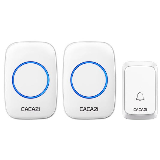 Wireless Waterproof Doorbell Cacazi A06 Dc 1 To 2 Battery Smart Home - White