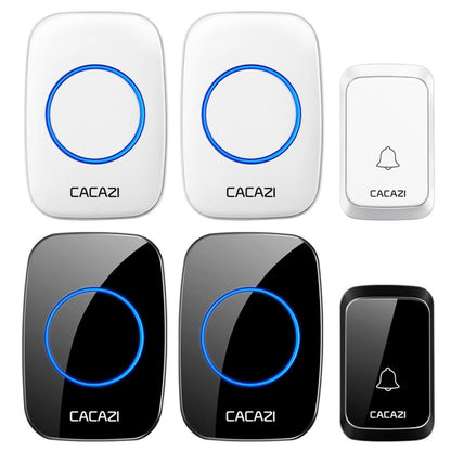 Wireless Waterproof Doorbell Cacazi A06 Dc 1 To 2 Battery Smart Home - White