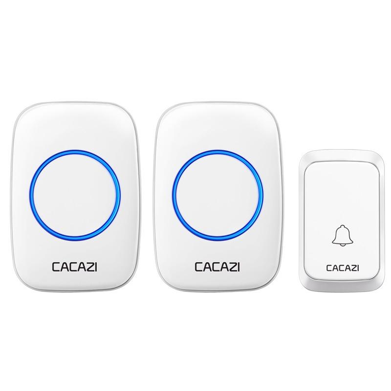 Wireless Waterproof Doorbell Cacazi A06 Dc 1 To 2 Battery Smart Home - White