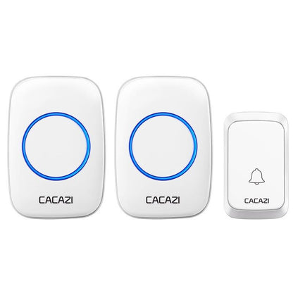 Wireless Waterproof Doorbell Cacazi A06 Dc 1 To 2 Battery Smart Home - White