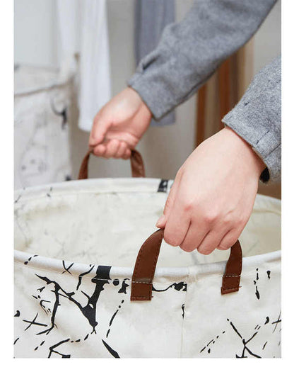 Lion Canvas Laundry Storage Basket with Adorable Animal Designs