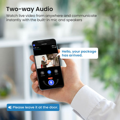 T50 Black 1080P Wireless Video Doorbell Camera with USB Chime Smart WiFi Security System 2-Way Audio Night Vision Motion Detection IP65 Waterproof