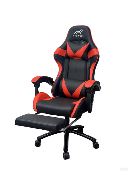 Gaming Chair With Headrest and Foot Rest - Pink