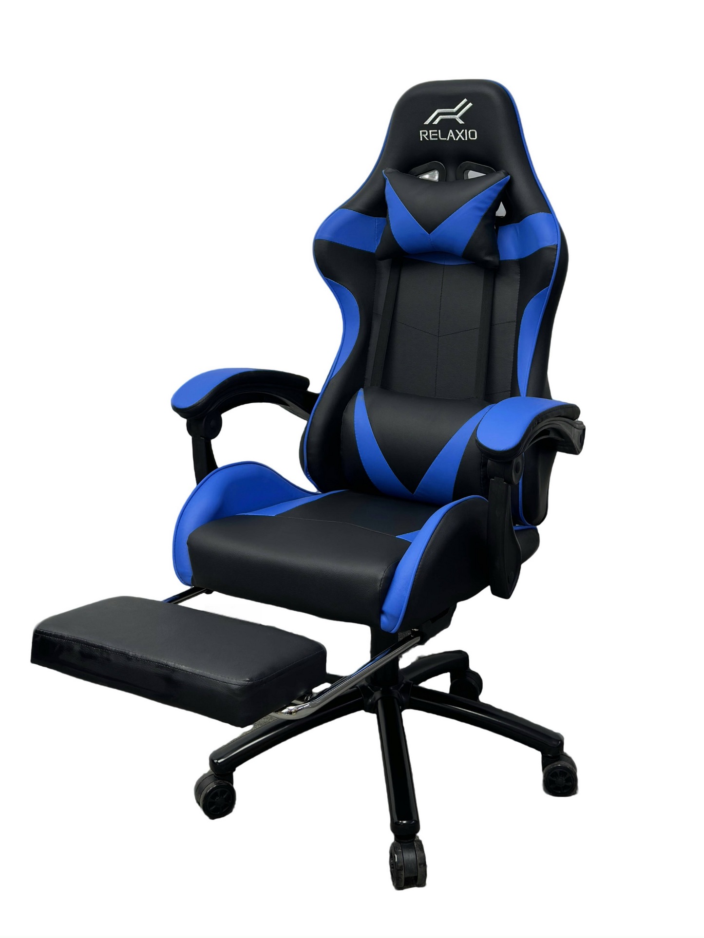Gaming Chair With Headrest and Foot Rest - Red