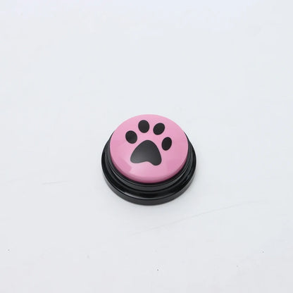 Pet Communication Button Dog Toys Recordable Pet Speaking Training Dog Talking Button Cute Claw Print Pattern Dog Accessories