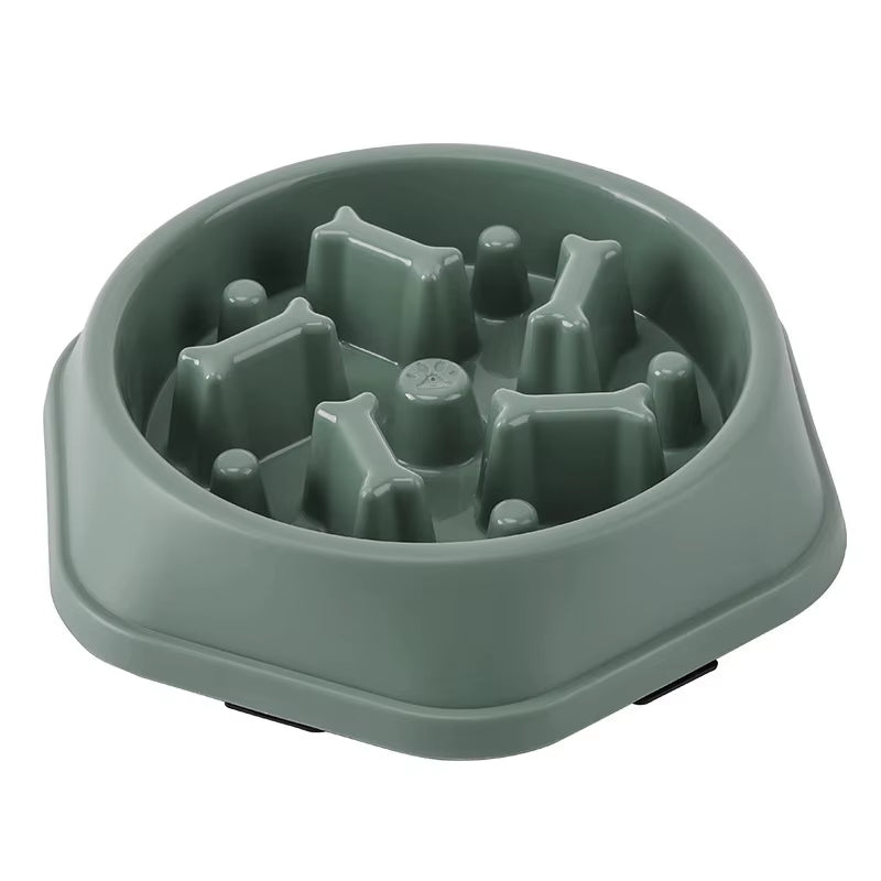 Slow Feeder Dog Bowl Anti-Choking Puppy Food Bowl Anti-Slip Pet Slow Eating Dog Dishes Puzzle Feeders for Dogs Small Medium