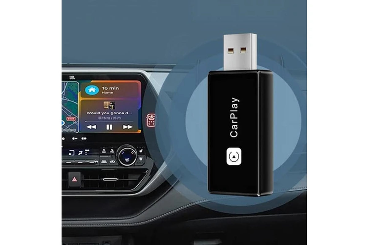 2-In-1 Wireless Car Dongle Connect Box Plug and Play USB Apple Carplay Android Auto Adapter