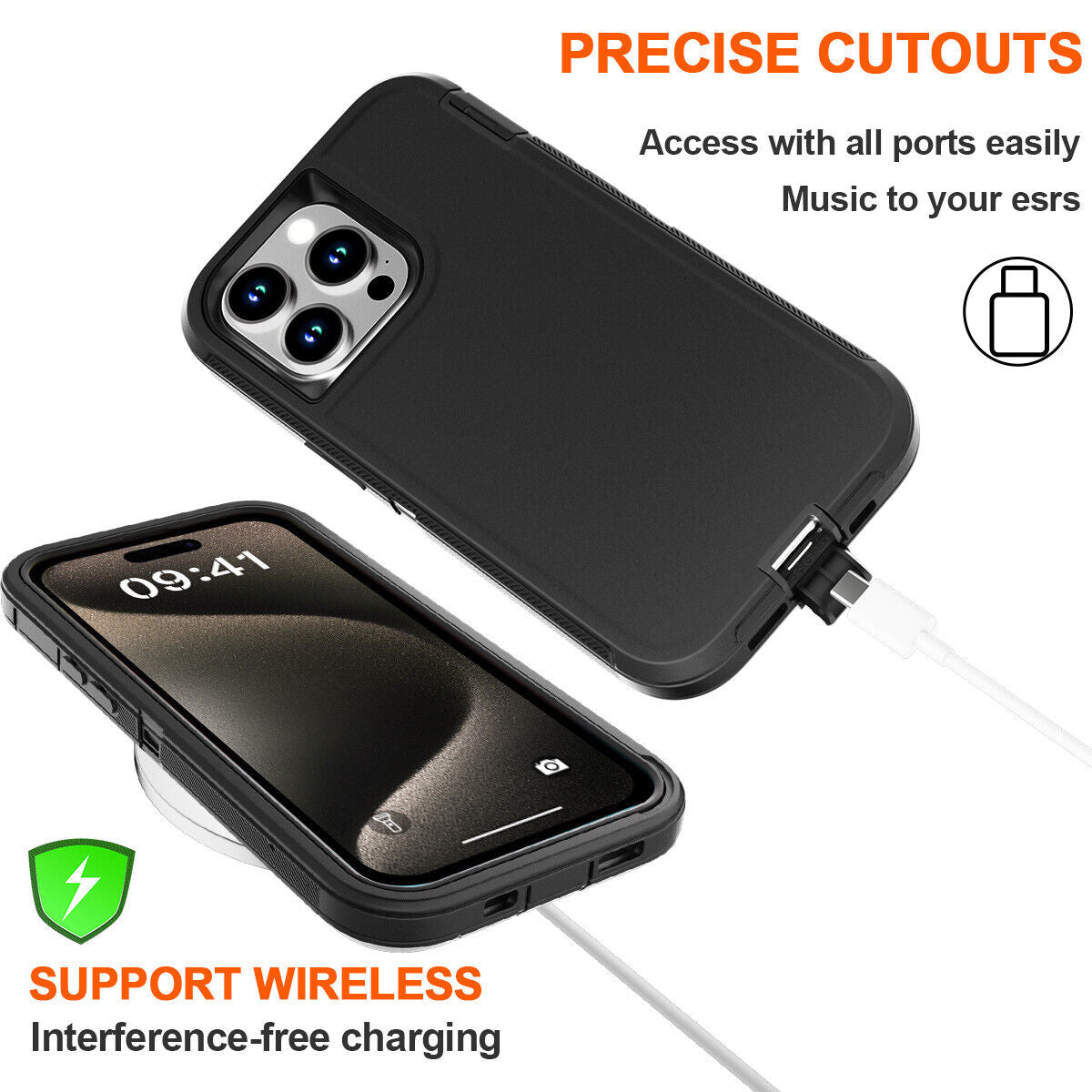 For Iphone 16 14 13 11 15 17 Pro Max 16E Case Rugged Shockproof Heavy Duty Cover