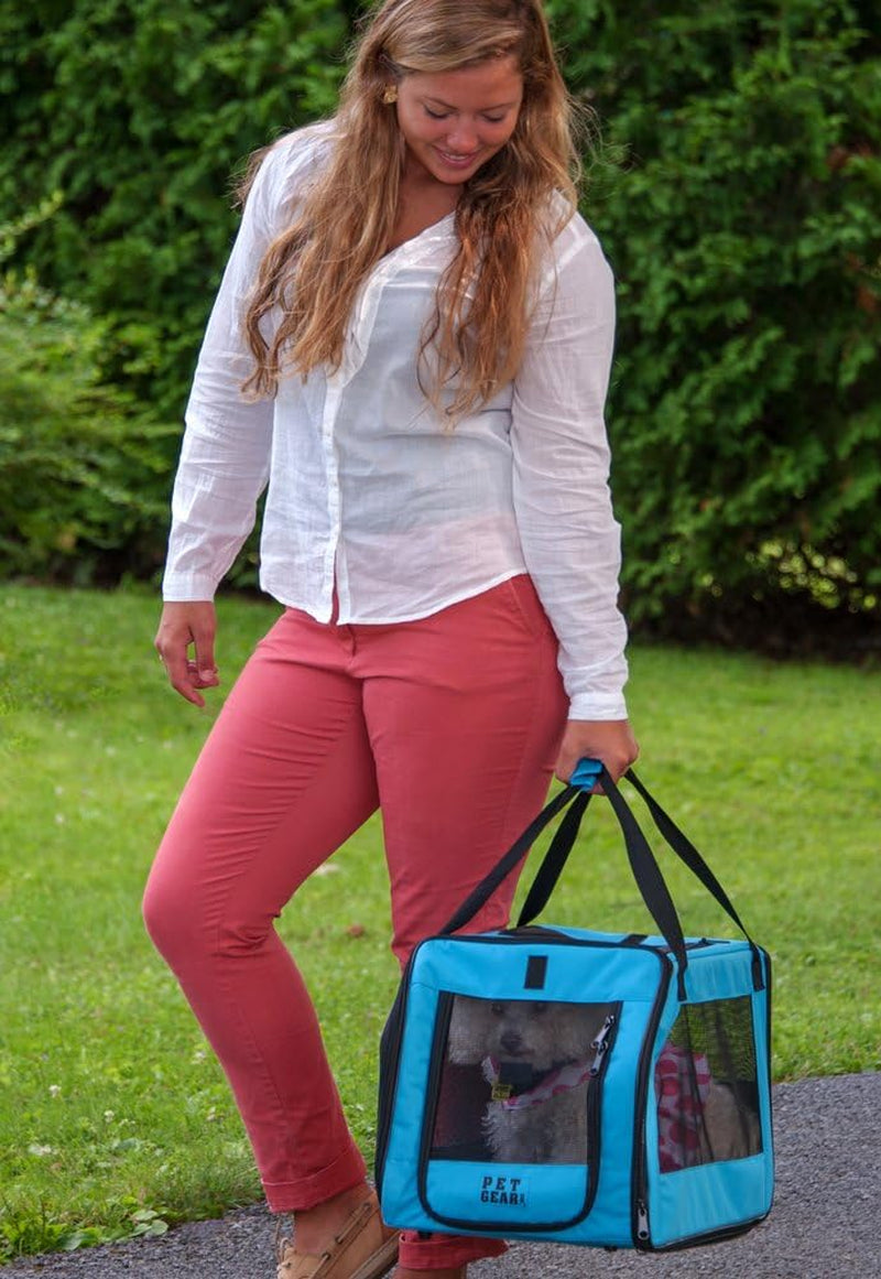 Pet Gear Signature Pet Car Seat & Carrier for Cats and Dogs up to 20-Pounds, Aqua