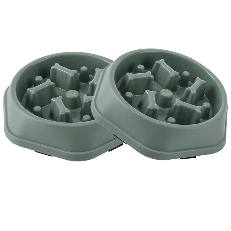 Slow Feeder Dog Bowl Anti-Choking Puppy Food Bowl Anti-Slip Pet Slow Eating Dog Dishes Puzzle Feeders for Dogs Small Medium