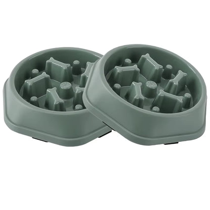 Slow Feeder Dog Bowl Anti-Choking Puppy Food Bowl Anti-Slip Pet Slow Eating Dog Dishes Puzzle Feeders for Dogs Small Medium