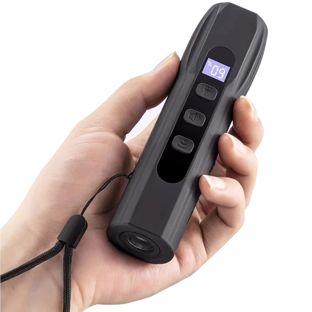 Dog Repeller Portable Ultrasonic Deterrent Handheld Anti-Barking 3In1 Dog Training Device Repel Animals Pets Dog Trainer