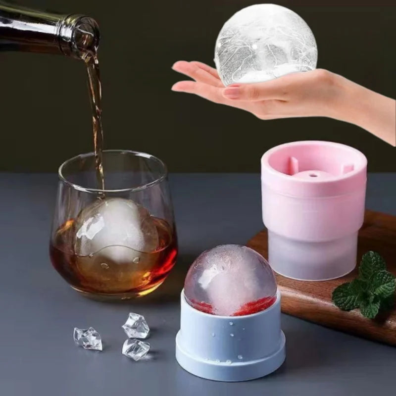 1-20PCS Large Ice Ball Mold Silicone Whiskey Ice Maker for Cocktails Durable round Ice Cube Tray Home Bar Accessories
