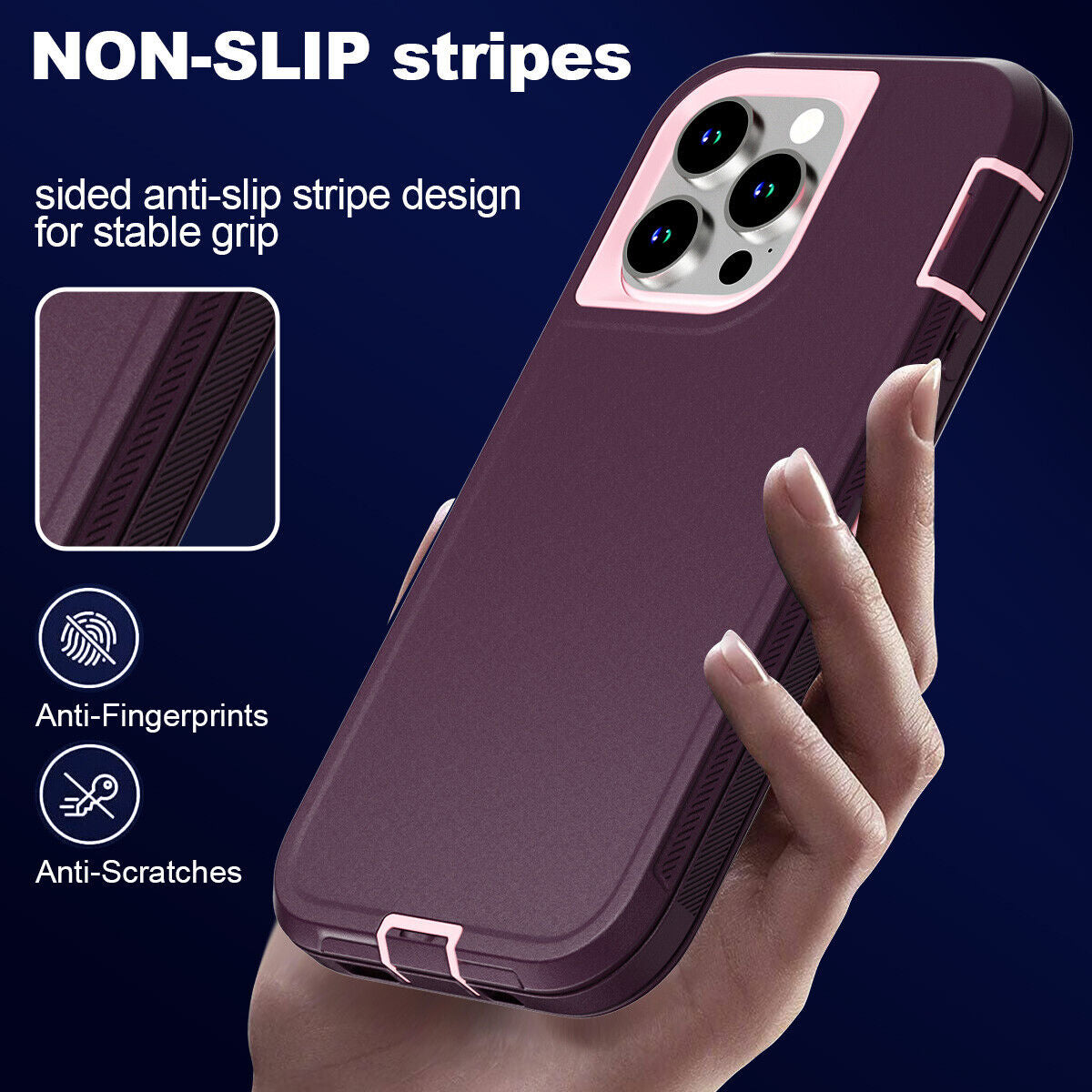 For Iphone 16 14 13 11 15 17 Pro Max 16E Case Rugged Shockproof Heavy Duty Cover