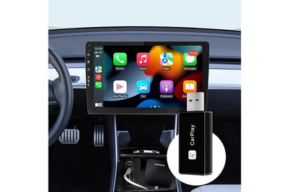 2-In-1 Wireless Car Dongle Connect Box Plug and Play USB Apple Carplay Android Auto Adapter