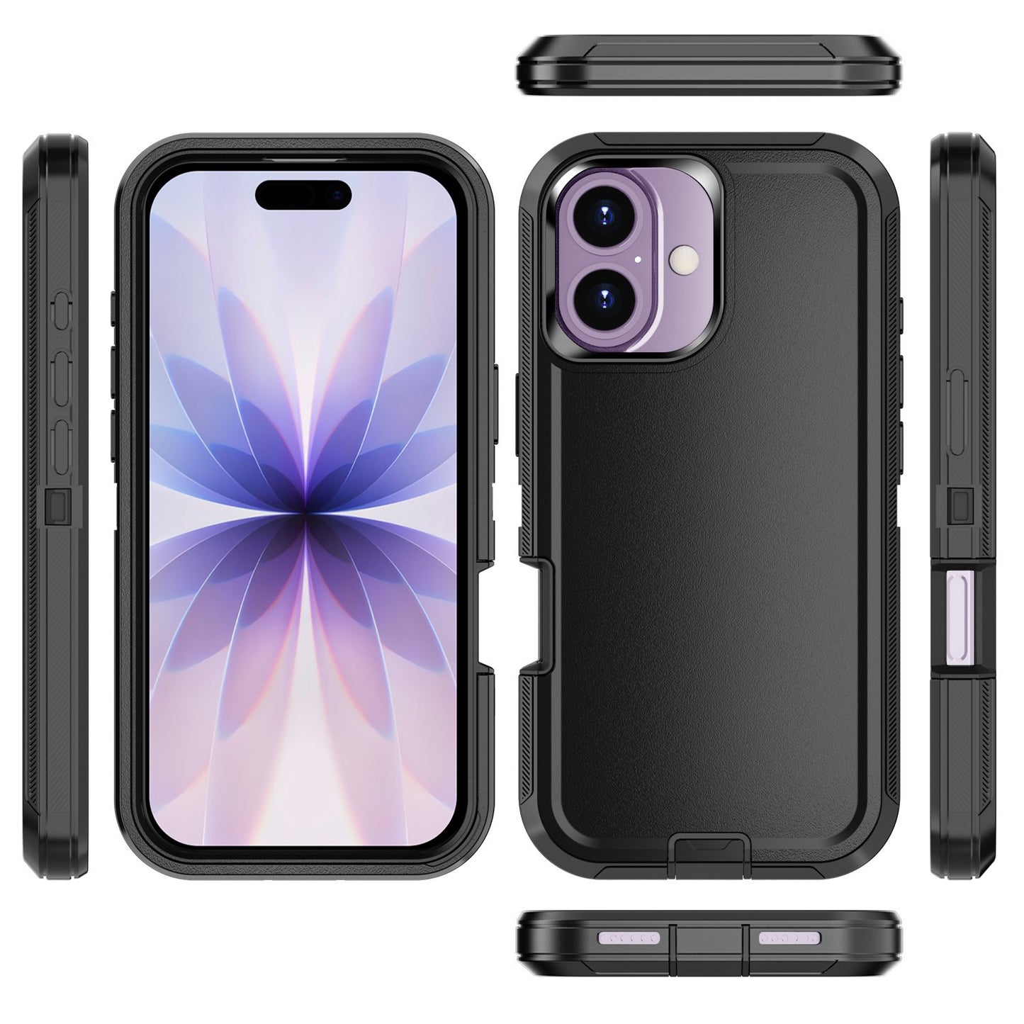 For Iphone 16 14 13 11 15 17 Pro Max 16E Case Rugged Shockproof Heavy Duty Cover