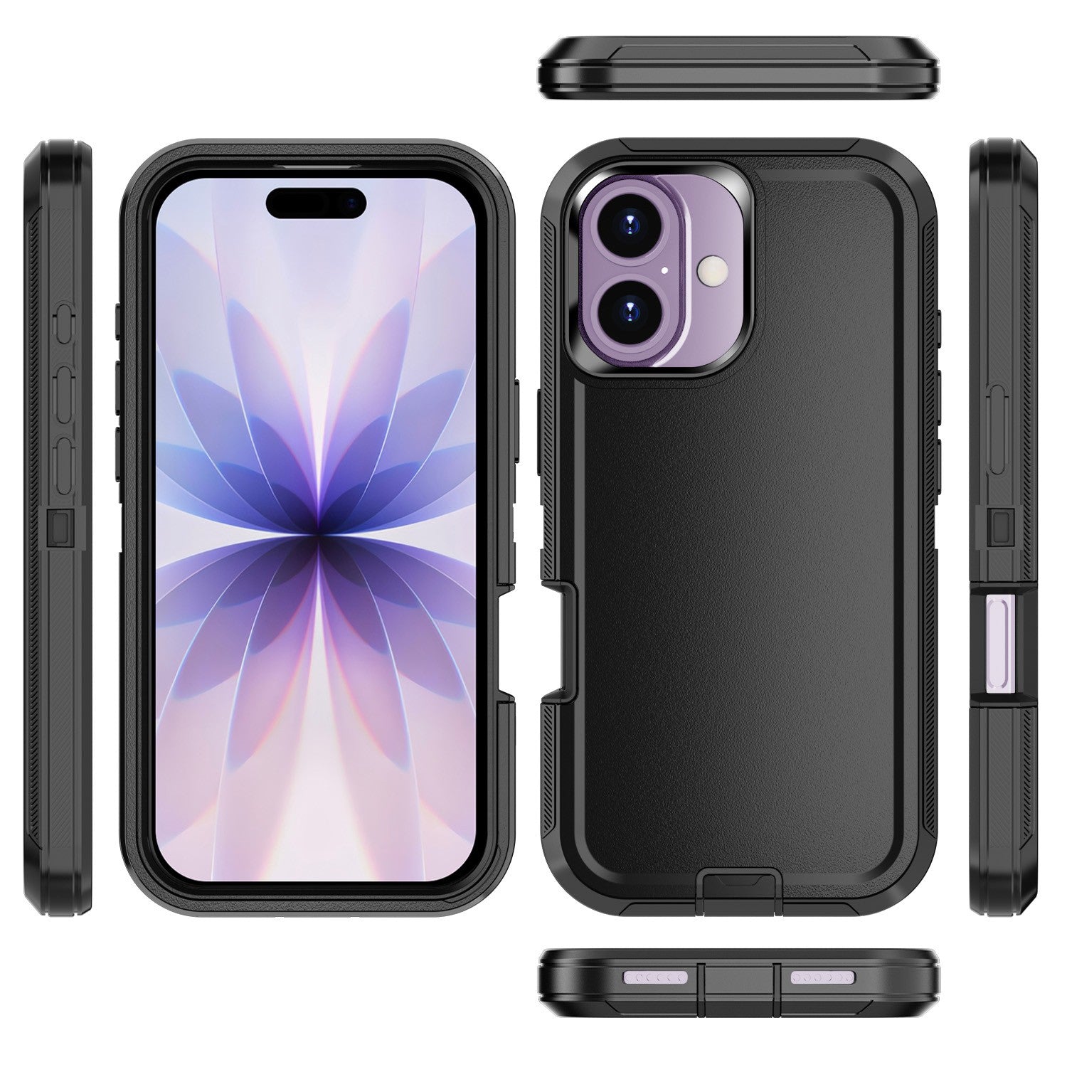 For Iphone 16 14 13 11 15 17 Pro Max 16E Case Rugged Shockproof Heavy Duty Cover