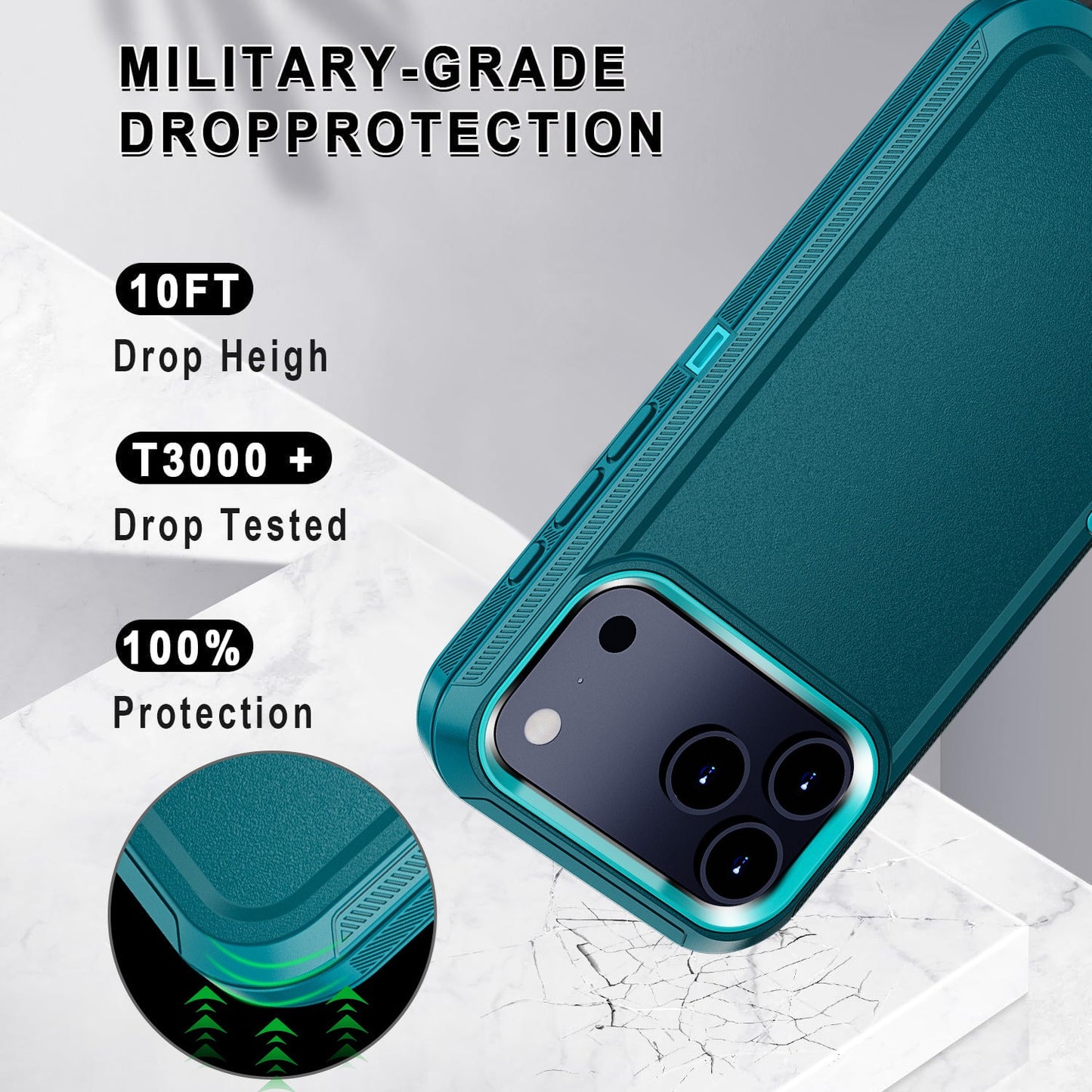 For Iphone 16 14 13 11 15 17 Pro Max 16E Case Rugged Shockproof Heavy Duty Cover