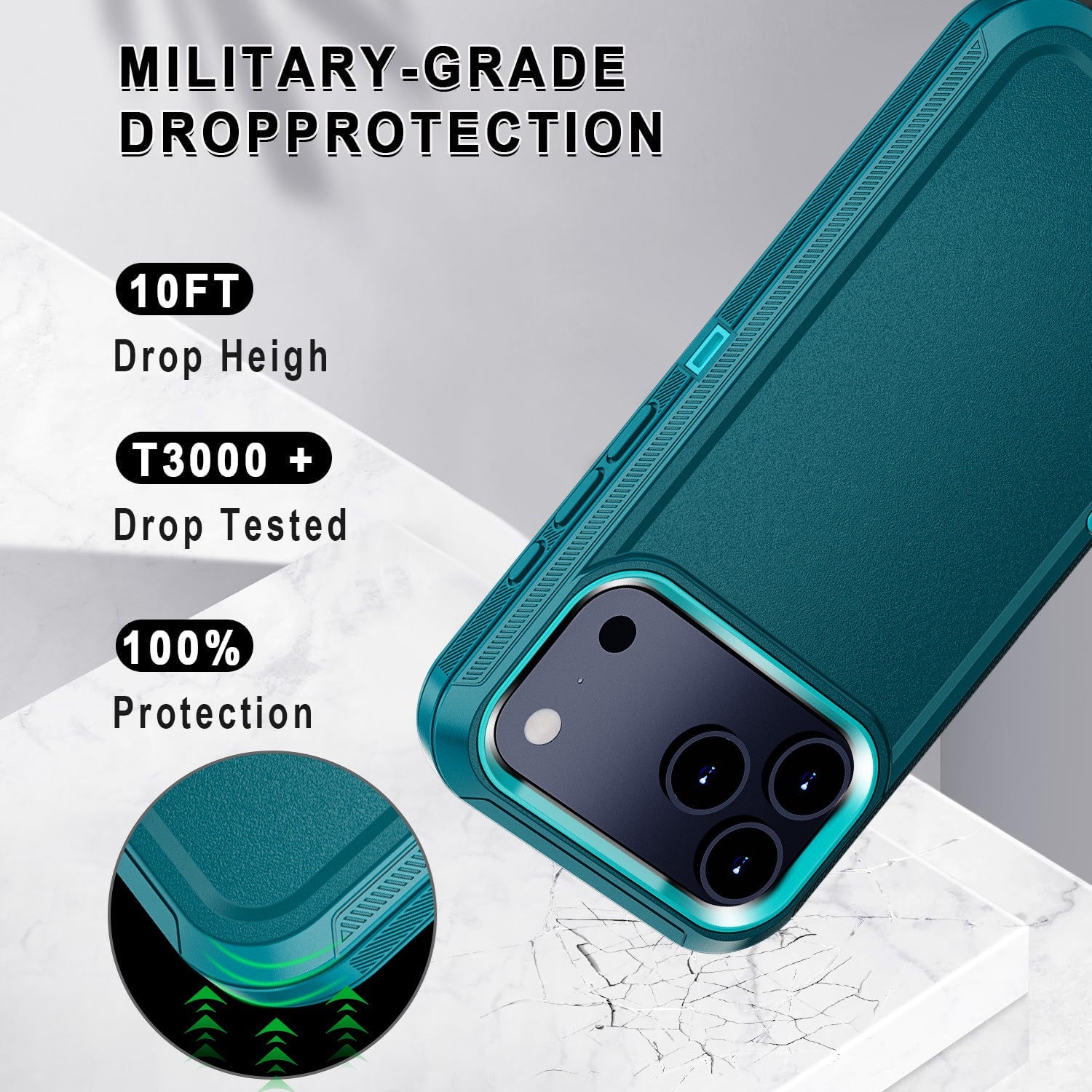 For Iphone 16 14 13 11 15 17 Pro Max 16E Case Rugged Shockproof Heavy Duty Cover