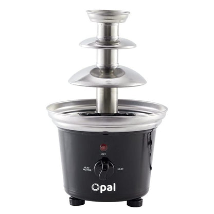 New Large 3-Tier Stainless Steel Chocolate Fondue Fountain with 500Ml Capacity