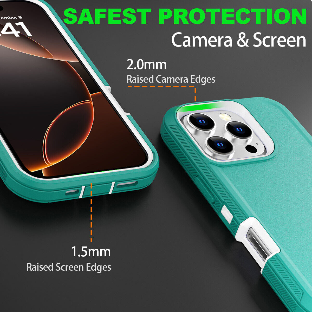 For Iphone 16 14 13 11 15 17 Pro Max 16E Case Rugged Shockproof Heavy Duty Cover
