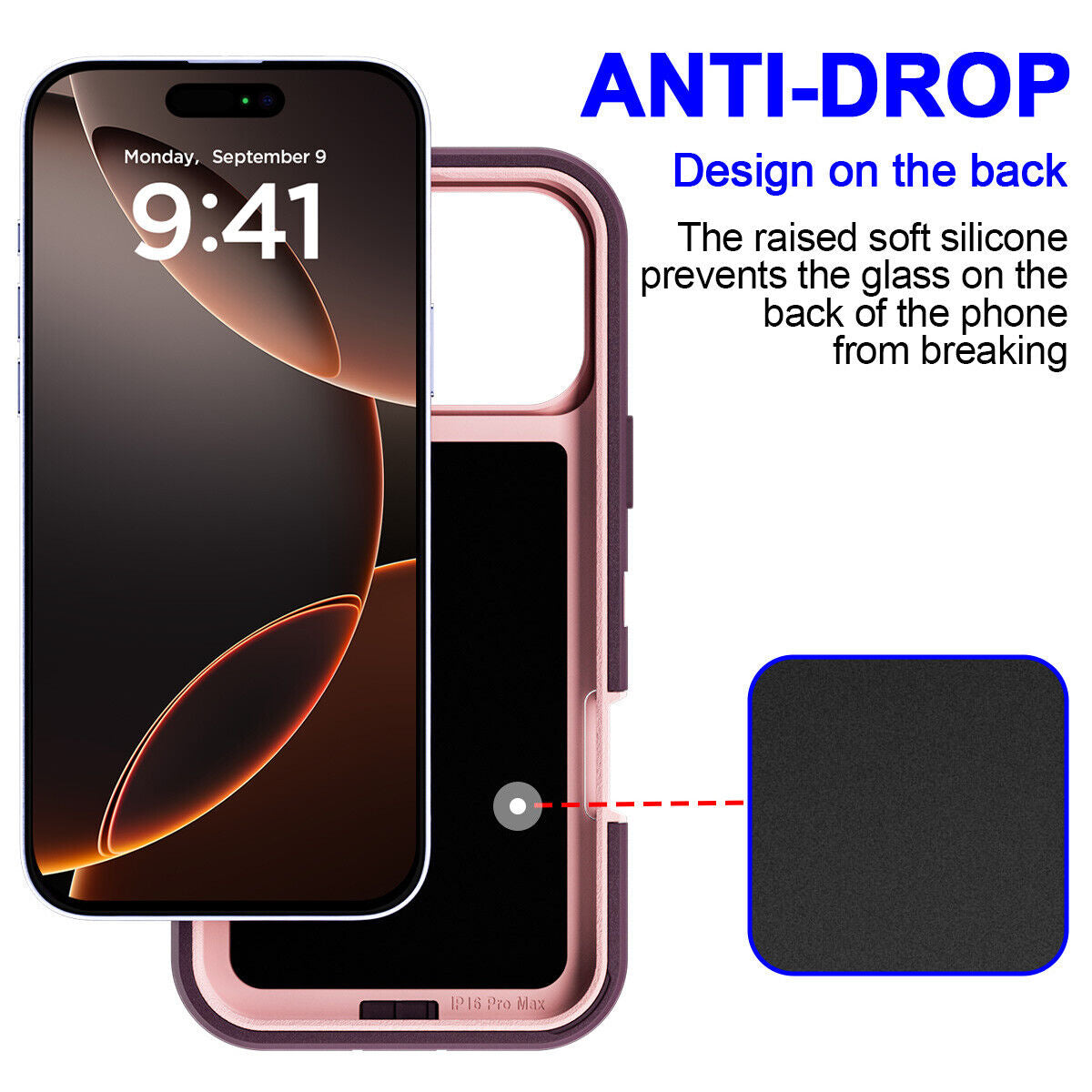 For Iphone 16 14 13 11 15 17 Pro Max 16E Case Rugged Shockproof Heavy Duty Cover