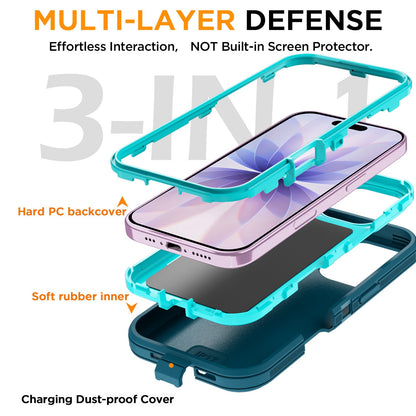 For Iphone 16 14 13 11 15 17 Pro Max 16E Case Rugged Shockproof Heavy Duty Cover